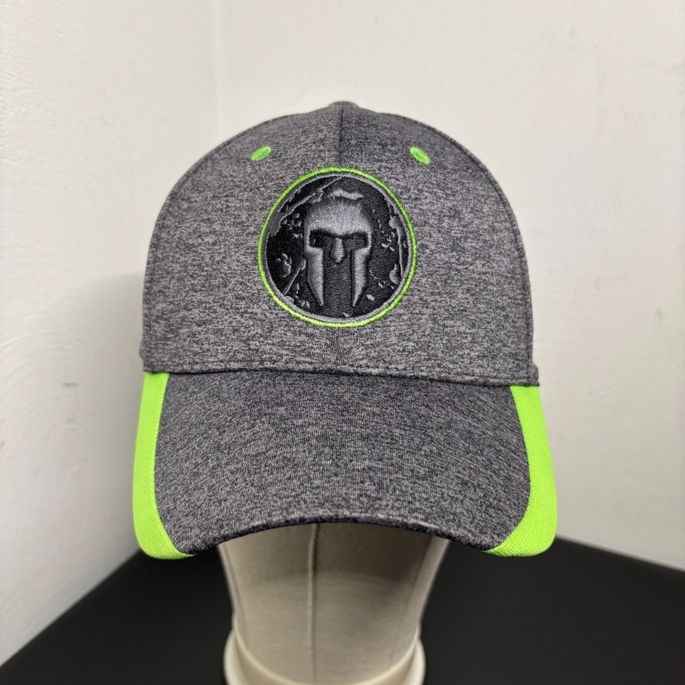 '47 Brand Spartans Baseball Cap Hat Gray Green OSFM Stretch‎ Unisex Spellout